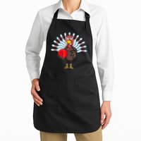 Thanksgiving Turkey Bowling Pin Matching Team Apron