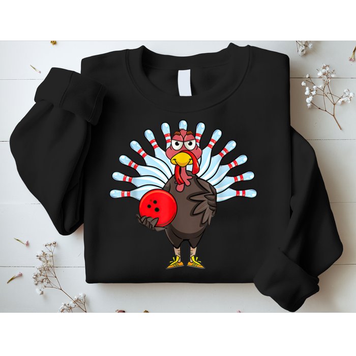 Thanksgiving Turkey Bowling Pin Matching Team Sweatshirt