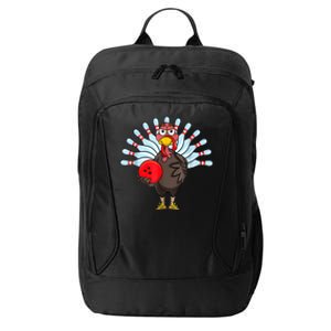 Thanksgiving Turkey Bowling Pin Matching Team City Backpack