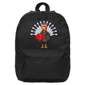 Thanksgiving Turkey Bowling Pin Matching Team 16 in Basic Backpack