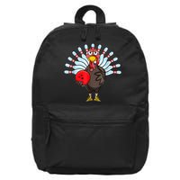 Thanksgiving Turkey Bowling Pin Matching Team 16 in Basic Backpack