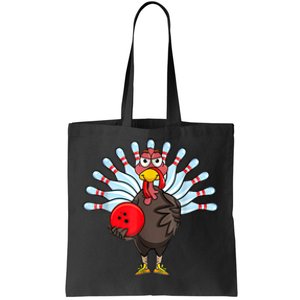 Thanksgiving Turkey Bowling Pin Matching Team Tote Bag