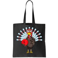 Thanksgiving Turkey Bowling Pin Matching Team Tote Bag