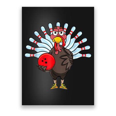 Thanksgiving Turkey Bowling Pin Matching Team Poster