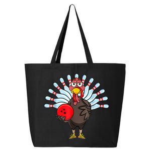 Thanksgiving Turkey Bowling Pin Matching Team 25L Jumbo Tote