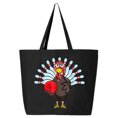 Thanksgiving Turkey Bowling Pin Matching Team 25L Jumbo Tote