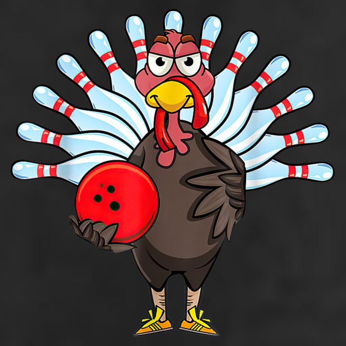 Thanksgiving Turkey Bowling Pin Matching Team 25L Jumbo Tote