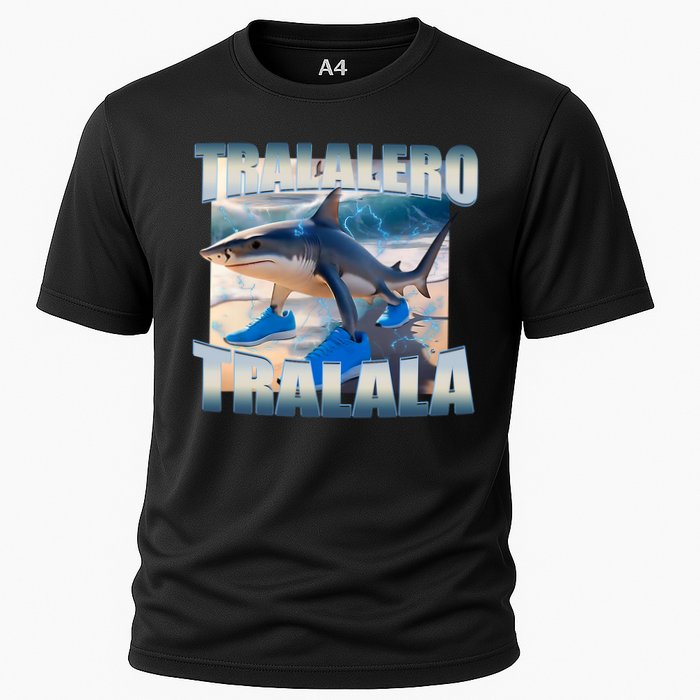 Tralalero Tralala Bootleg Brainrot Italian Brainrot Meme  Cooling Performance Crew T-Shirt