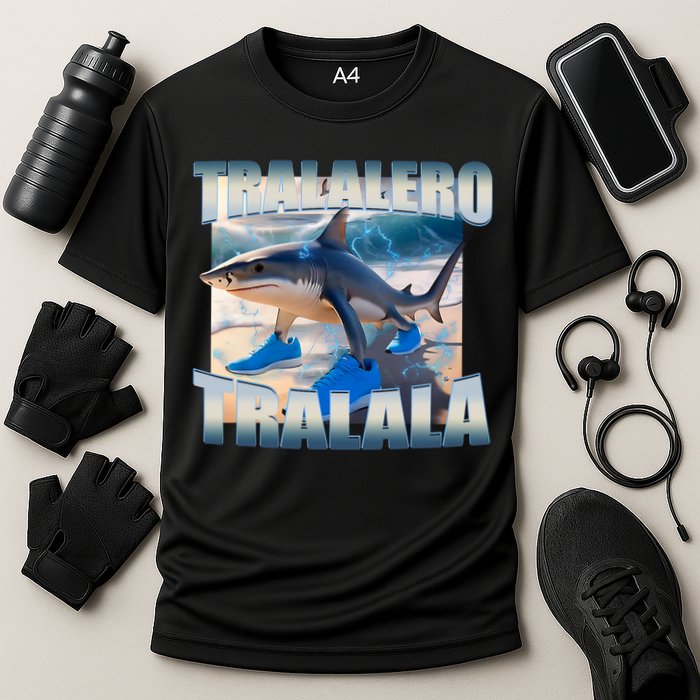 Tralalero Tralala Bootleg Brainrot Italian Brainrot Meme  Cooling Performance Crew T-Shirt