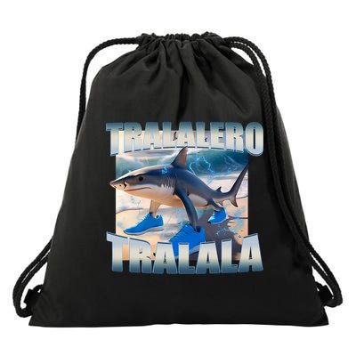 Tralalero Tralala Bootleg Brainrot Italian Brainrot Meme  Drawstring Bag