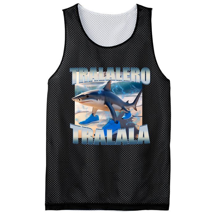 Tralalero Tralala Bootleg Brainrot Italian Brainrot Meme  Mesh Reversible Basketball Jersey Tank