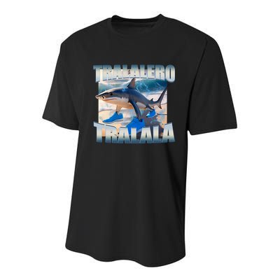 Tralalero Tralala Bootleg Brainrot Italian Brainrot Meme  Youth Performance Sprint T-Shirt