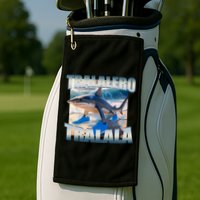 Tralalero Tralala Bootleg Brainrot Italian Brainrot Meme  Golf Towel