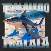 Tralalero Tralala Bootleg Brainrot Italian Brainrot Meme  Golf Towel