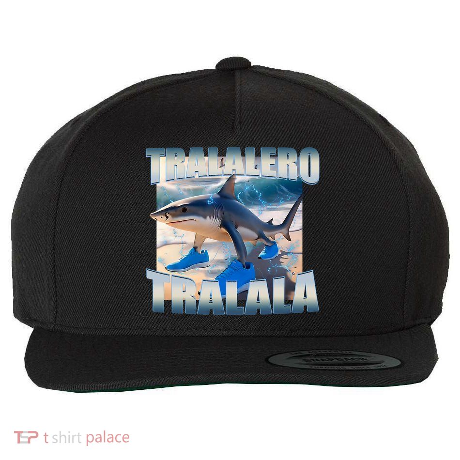 Tralalero Tralala Bootleg Brainrot Italian Brainrot Meme  Wool Snapback Cap