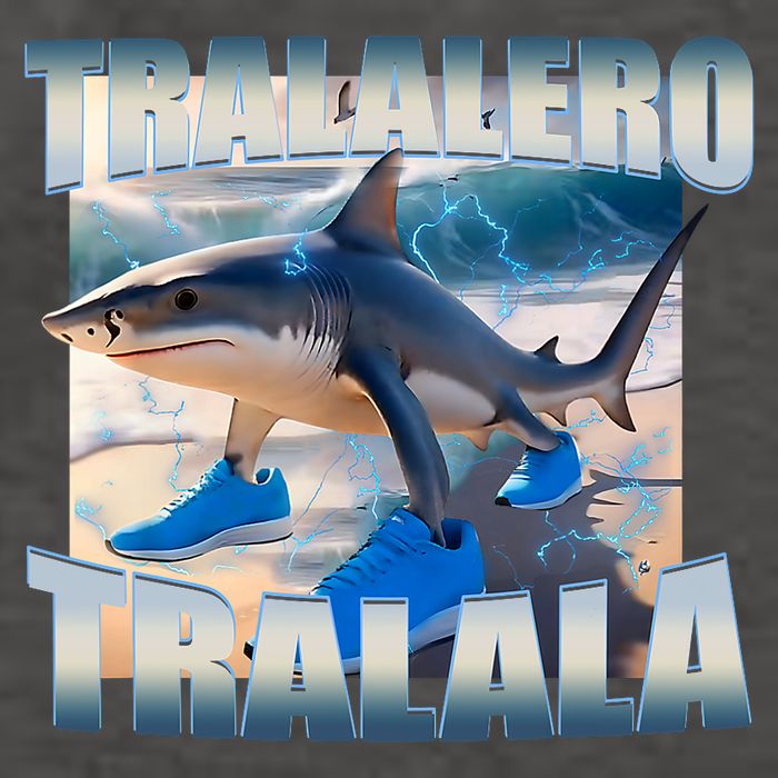 Tralalero Tralala Bootleg Brainrot Italian Brainrot Meme  Vector Backpack