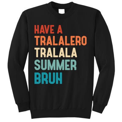 Tralalero Tralala Brainrot Teacher Last Day Of School Sweatshirt