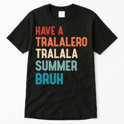 Tralalero Tralala Brainrot Teacher Last Day Of School Tall T-Shirt