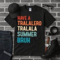 Tralalero Tralala Brainrot Teacher Last Day Of School Tall T-Shirt