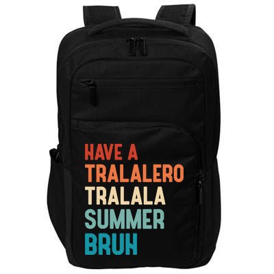 Tralalero Tralala Brainrot Teacher Last Day Of School Impact Tech Backpack