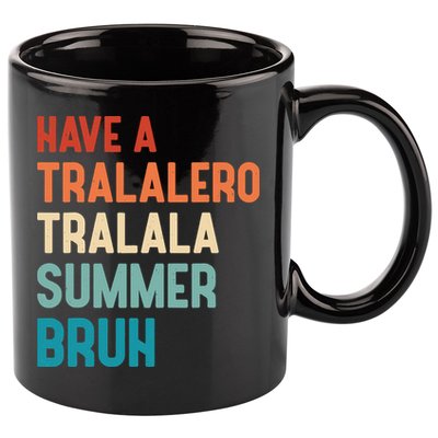 Tralalero Tralala Brainrot Teacher Last Day Of School 11oz C Handle Ceramic Mug