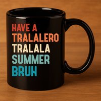 Tralalero Tralala Brainrot Teacher Last Day Of School 11oz C Handle Ceramic Mug