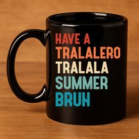 Tralalero Tralala Brainrot Teacher Last Day Of School 11oz C Handle Ceramic Mug