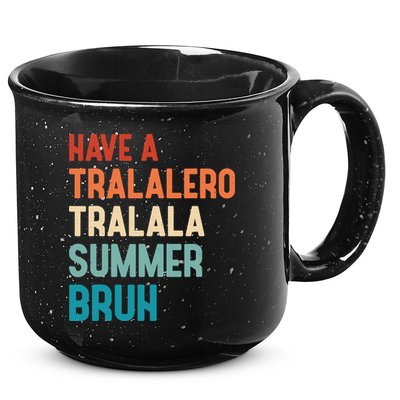 Tralalero Tralala Brainrot Teacher Last Day Of School 15oz Campfire Ceramic Mug
