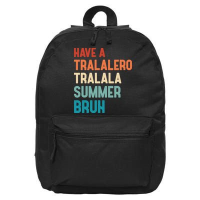 Tralalero Tralala Brainrot Teacher Last Day Of School 16 in Basic Backpack