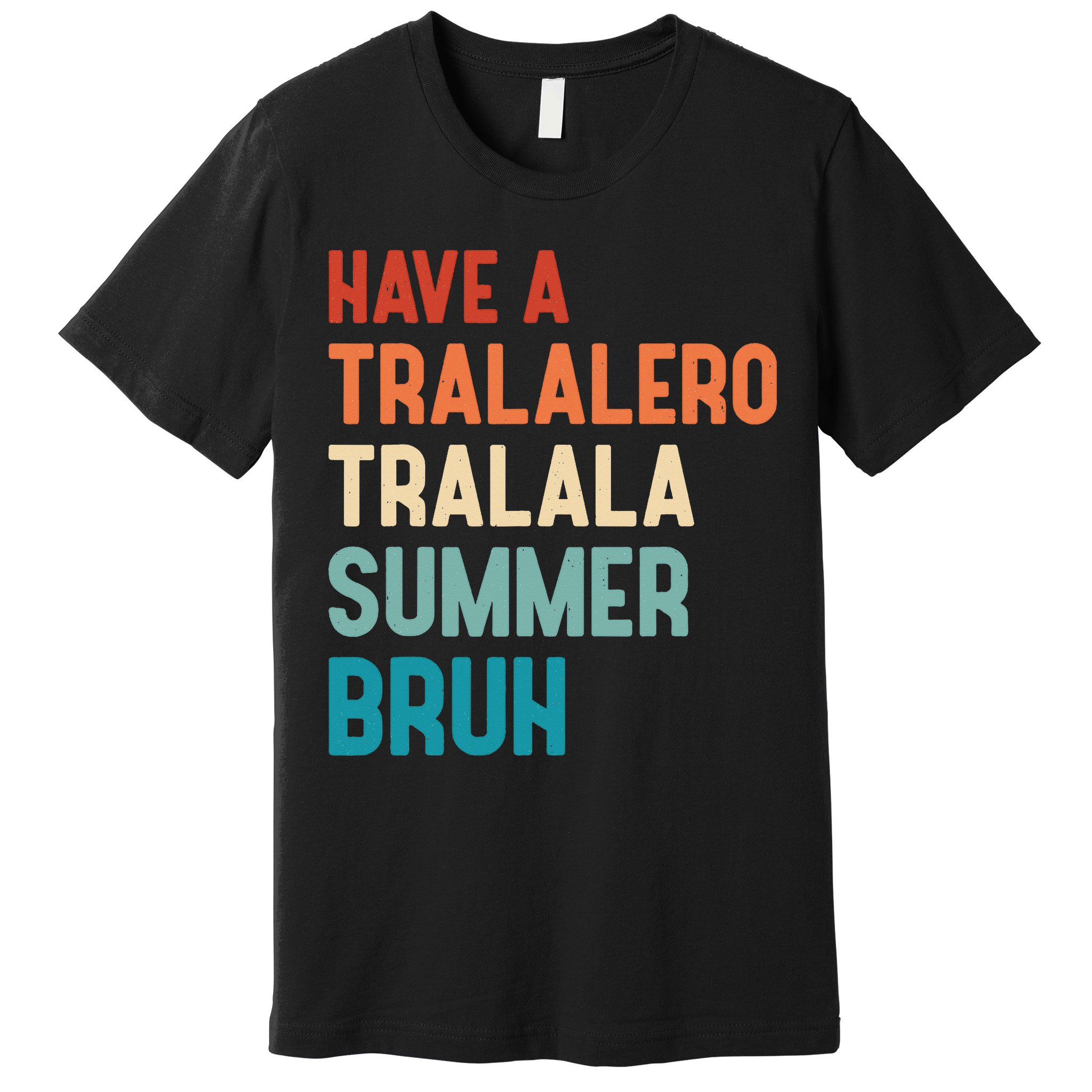 Tralalero Tralala Brainrot Teacher Last Day Of School Premium T-Shirt