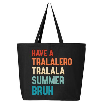 Tralalero Tralala Brainrot Teacher Last Day Of School 25L Jumbo Tote