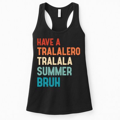 Tralalero Tralala Brainrot Teacher Last Day Of School Womens Tank Top