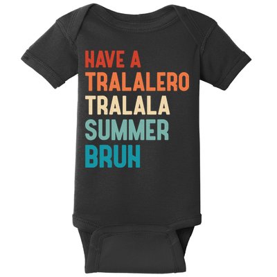 Tralalero Tralala Brainrot Teacher Last Day Of School Baby Bodysuit