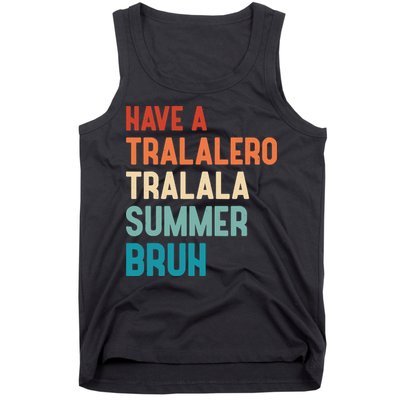 Tralalero Tralala Brainrot Teacher Last Day Of School Tank Top