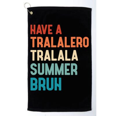 Tralalero Tralala Brainrot Teacher Last Day Of School Golf Towel