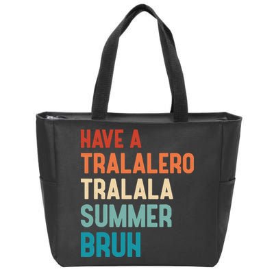 Tralalero Tralala Brainrot Teacher Last Day Of School Zip Tote Bag