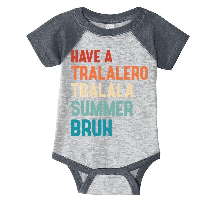 Tralalero Tralala Brainrot Teacher Last Day Of School Infant Baby Jersey Bodysuit