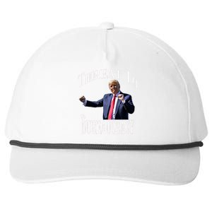 Threat To Bureaucracy Political Humor Maga Supporters Snapback Five-Panel Rope Hat