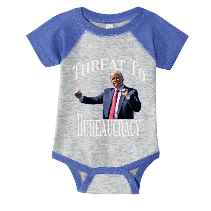 Threat To Bureaucracy Political Humor Maga Supporters Infant Baby Jersey Bodysuit