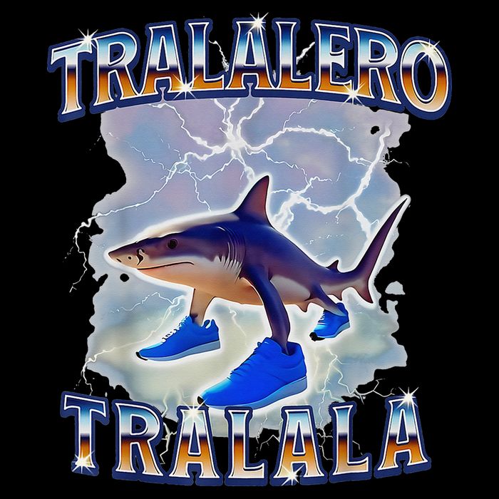 Tralalero Tralala Bootleg Brainrot Italian Brainrot Meme Flexfit Unipanel Trucker Cap