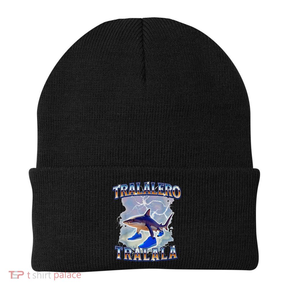 Tralalero Tralala Bootleg Brainrot Italian Brainrot Meme Beanie