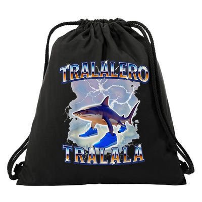 Tralalero Tralala Bootleg Brainrot Italian Brainrot Meme Drawstring Bag