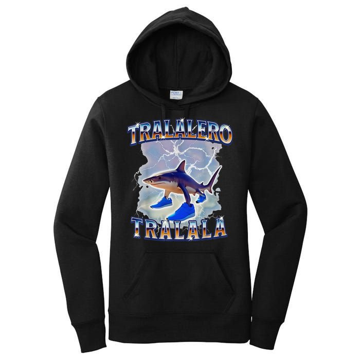 Tralalero Tralala Bootleg Brainrot Italian Brainrot Meme Women's Pullover Hoodie