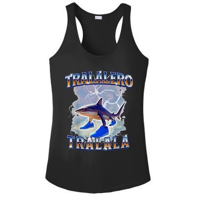 Tralalero Tralala Bootleg Brainrot Italian Brainrot Meme Ladies PosiCharge Competitor Racerback Tank