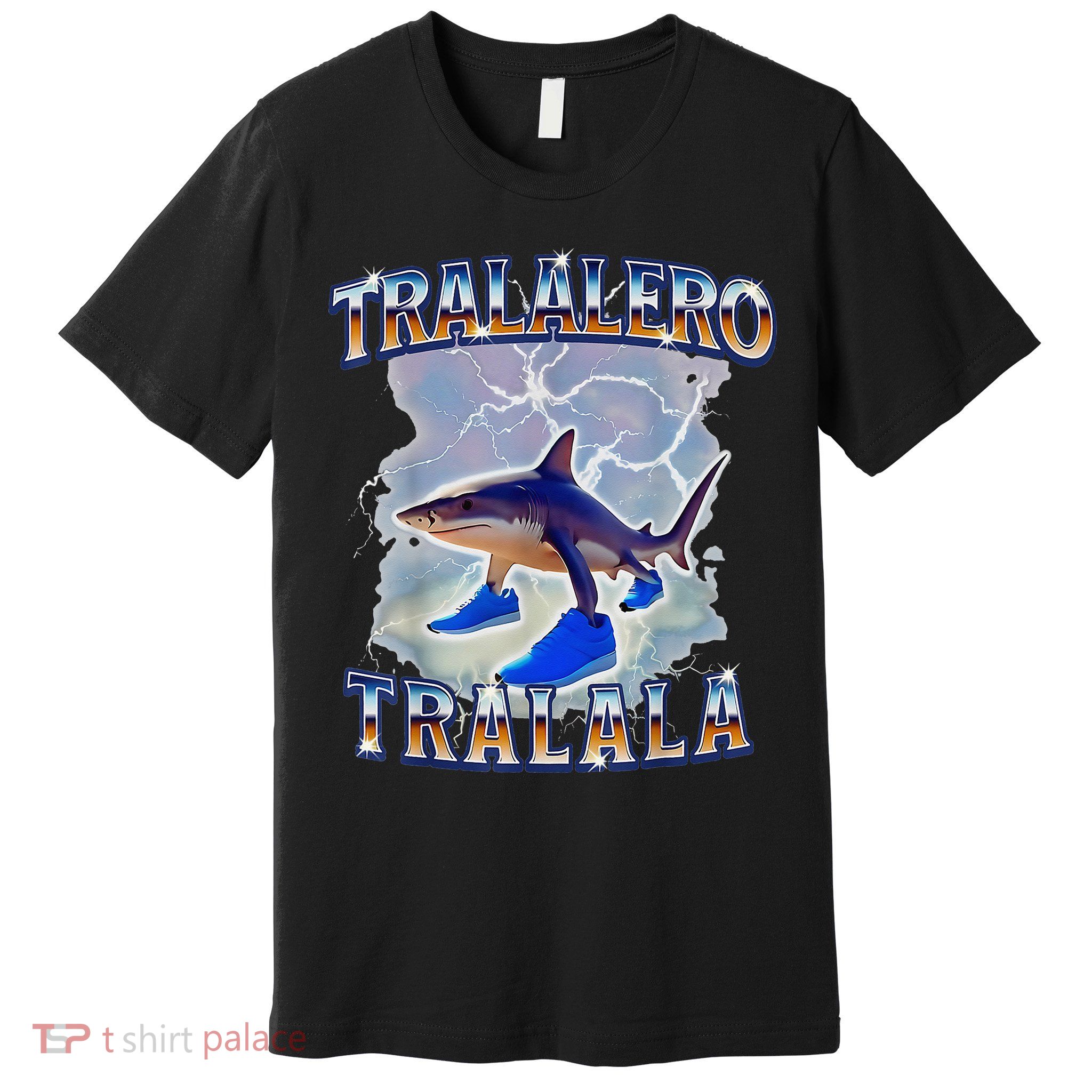 Tralalero Tralala Bootleg Brainrot Italian Brainrot Meme Premium T-Shirt