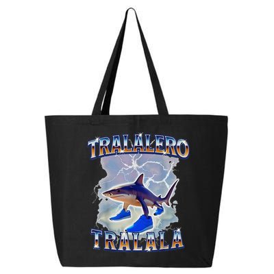 Tralalero Tralala Bootleg Brainrot Italian Brainrot Meme 25L Jumbo Tote