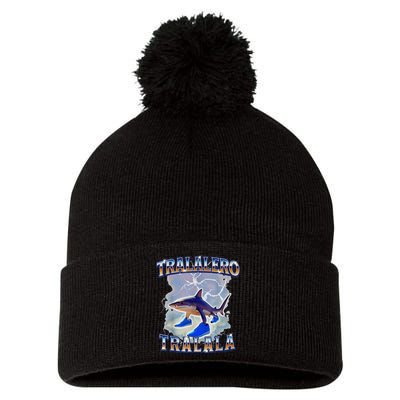Tralalero Tralala Bootleg Brainrot Italian Brainrot Meme Pom Pom 12in Knit Beanie