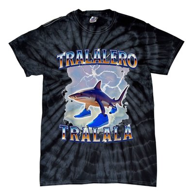 Tralalero Tralala Bootleg Brainrot Italian Brainrot Meme Tie-Dye T-Shirt