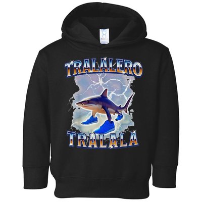 Tralalero Tralala Bootleg Brainrot Italian Brainrot Meme Toddler Hoodie