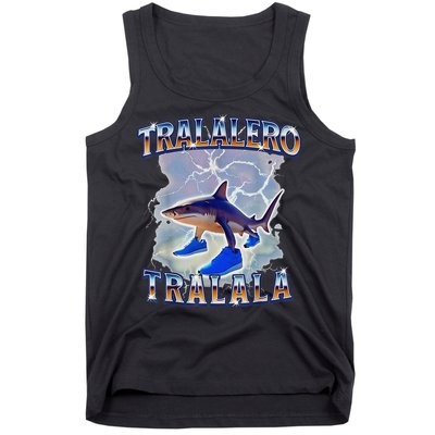 Tralalero Tralala Bootleg Brainrot Italian Brainrot Meme Tank Top